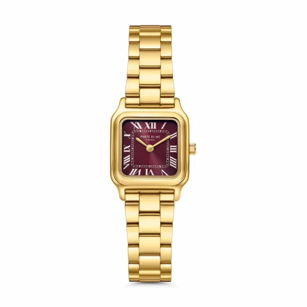 Orologio rechteckige Damenuhr silberfarben
