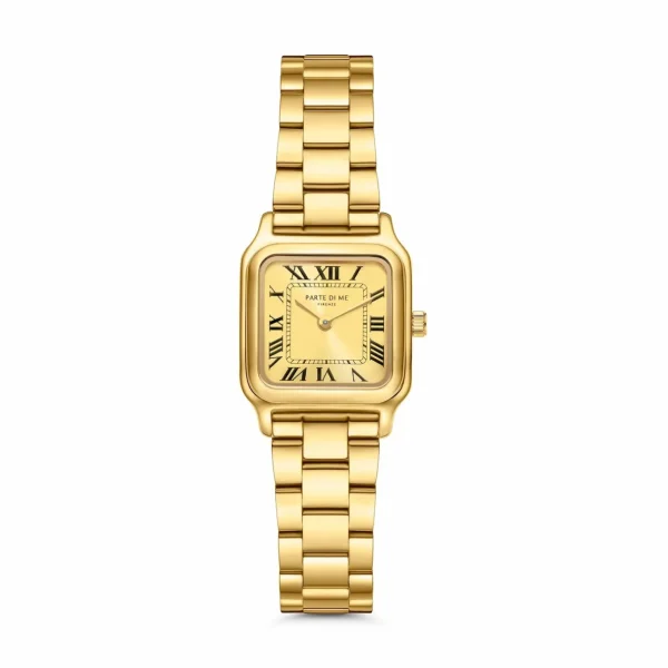 Orologio rechteckige Damenuhr silberfarben