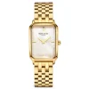 Orologio rechteckige Damenuhr goldfarben und Perlmutt