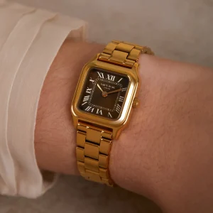 Orologio rechteckige Damenuhr silberfarben