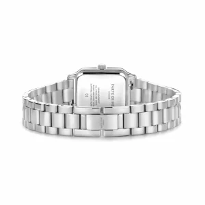 Orologio rechteckige Damenuhr silberfarben