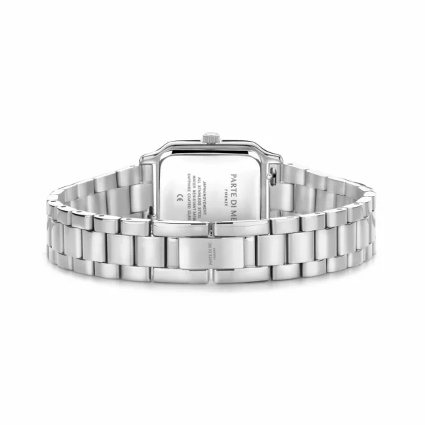 Orologio rechteckige Damenuhr silberfarben