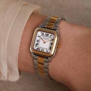 Orologio rechteckige Damenuhr silberfarben