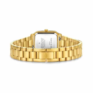 Orologio rechteckige Damenuhr silberfarben