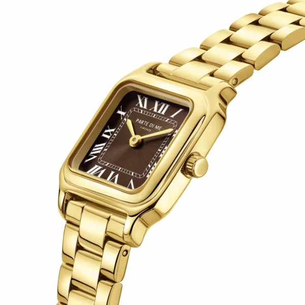 Orologio rechteckige Damenuhr silberfarben