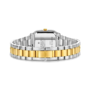 Orologio rechteckige Damenuhr silberfarben