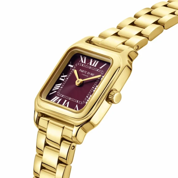 Orologio rechteckige Damenuhr silberfarben