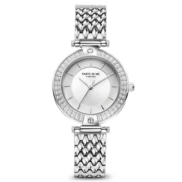Orologio runde Damenuhr silberfarben