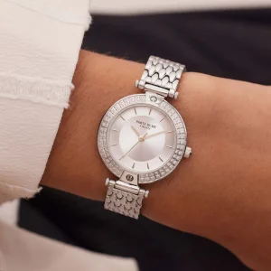 Orologio runde Damenuhr silberfarben