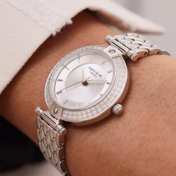 Orologio runde Damenuhr silberfarben