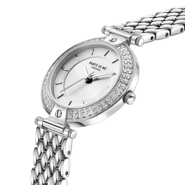 Orologio runde Damenuhr silberfarben