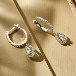Ponte Vecchio Dalia Ohrringe aus 925er Sterlingsilber mit Zirkoniasteinen