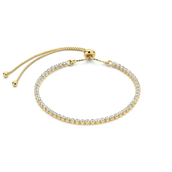 Ponte Vecchio Pitti 925 Sterling Silber vergoldetes Armband
