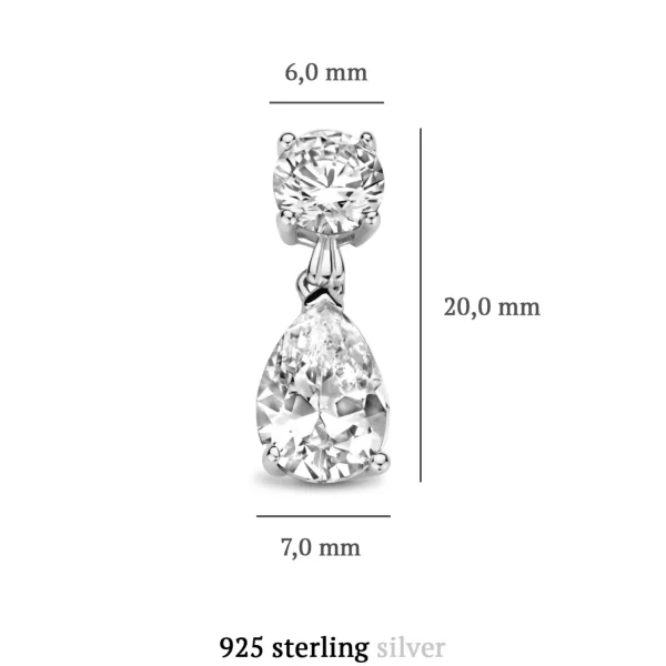 Ponte Vecchio Sienna Ohrringe aus 925er Sterlingsilber mit Zirkoniastein