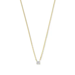 Ponte Vecchio Sofia 925 Sterlingsilber vergoldetes Collier mit Zirkoniastein