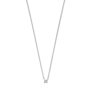 Ponte Vecchio Sofia Halskette aus 925er Sterlingsilber mit Zirkoniastein