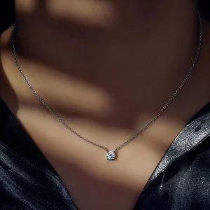 Ponte Vecchio Sofia Halskette aus 925er Sterlingsilber mit Zirkoniastein