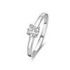 Ponte Vecchio Sofia Ring aus 925er Sterlingsilber mit Zirkoniastein