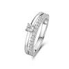 Ponte Vecchio Uffizien Ring aus 925er Sterlingsilber mit Zirkoniasteinen