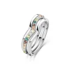 Santa Maria del Fiore Ringe aus 925er Sterlingsilber mit farbigen Zirkoniasteinen