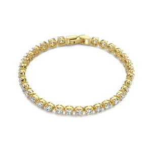 Santa Maria della Base Armband aus vergoldetem 925er Sterlingsilber mit Zirkoniasteinen