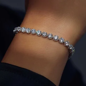 Santa Maria della Base Armband aus 925er Sterlingsilber mit Zirkoniasteinen