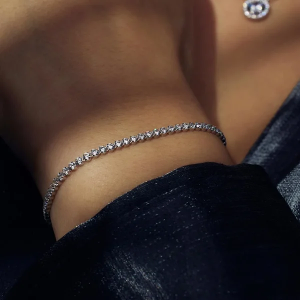 Santa Maria della Base Armband aus 925er Sterlingsilber mit Zirkoniasteinen