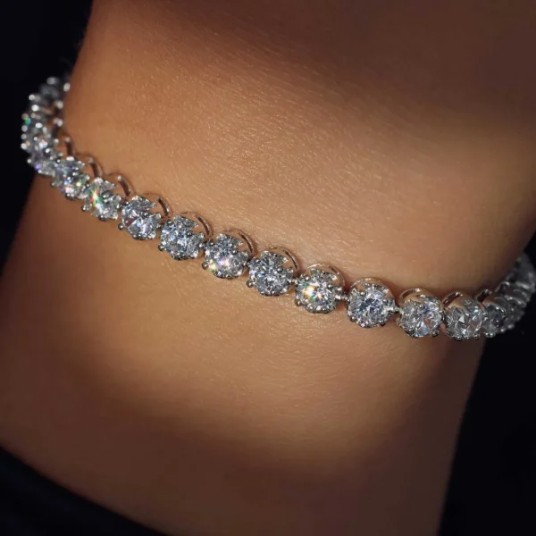Santa Maria della Base Armband aus 925er Sterlingsilber mit Zirkoniasteinen
