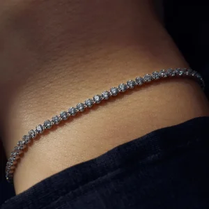 Santa Maria della Base Armband aus 925er Sterlingsilber mit Zirkoniasteinen