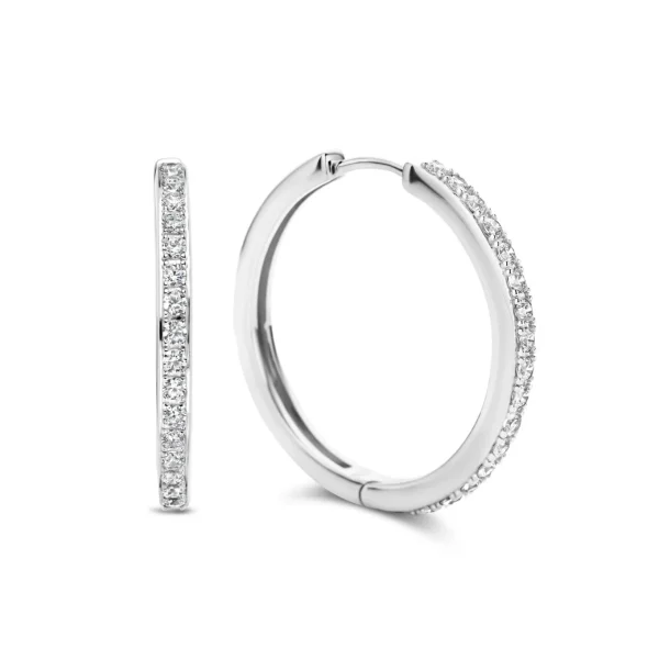 Santa Maria della Base 925er Sterlingsilber-Ohrringe mit Zirkoniasteinen
