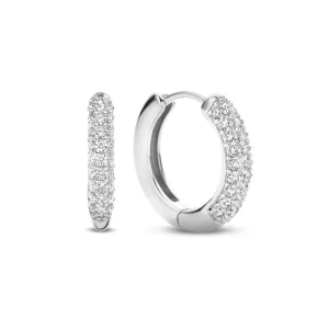 Santa Maria della Base 925er Sterlingsilber-Ohrringe mit Zirkoniasteinen