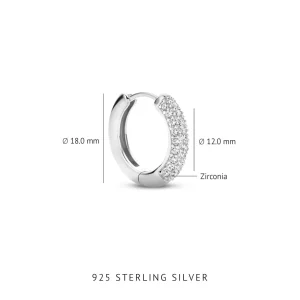 Santa Maria della Base 925er Sterlingsilber-Ohrringe mit Zirkoniasteinen