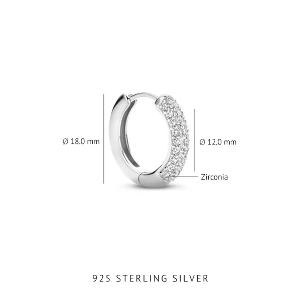 Santa Maria della Base 925er Sterlingsilber-Ohrringe mit Zirkoniasteinen