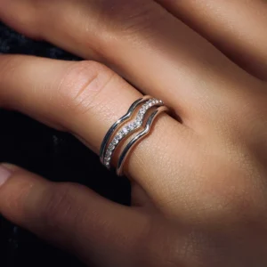 Santa Maria della Base Ringe aus 925er Sterlingsilber mit Zirkoniasteinen