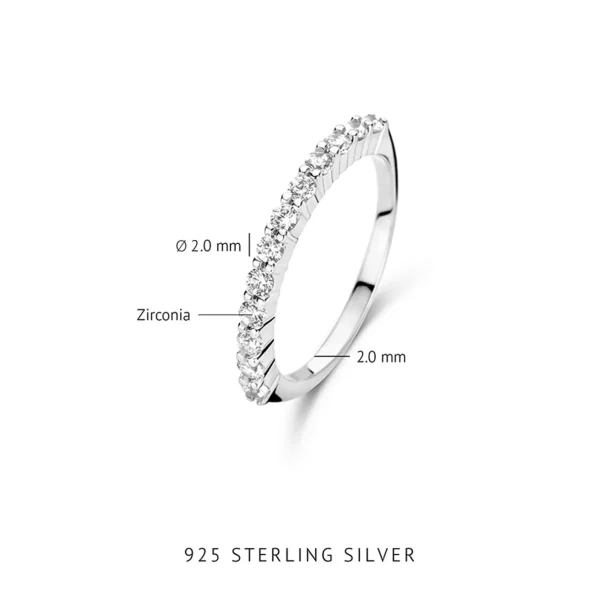 Santa Maria della Base Ring aus 925er Sterlingsilber mit Zirkoniasteinen