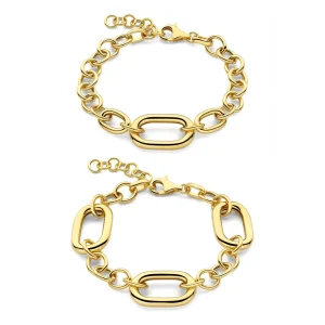 Sorprendimi 925 Sterling Silber vergoldetes Armband Geschenkset