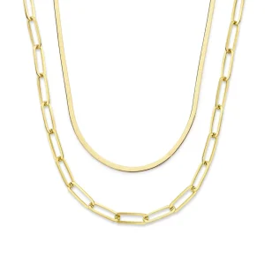 Sorprendimi 925 Sterling Silber vergoldet Halskette Geschenkset