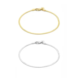 Sorprendimi 925 Sterling Silber und vergoldetes Armband Geschenkset