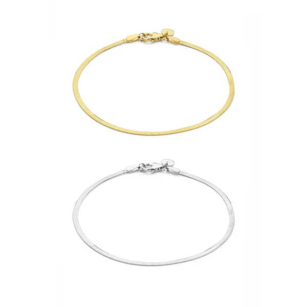 Sorprendimi 925 Sterling Silber und vergoldetes Armband Geschenkset