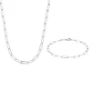 Sorprendimi 925 Sterling Silber Halskette und Armband Geschenkset