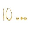 Sorprendimi 925 Sterling Silber vergoldet Ohrringe Set