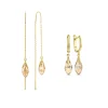 Sorprendimi 925 Sterling Silber vergoldet Ohrringe Set