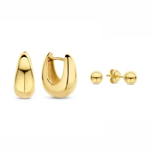 Sorprendimi 925 Sterling Silber vergoldet Ohrringe Set
