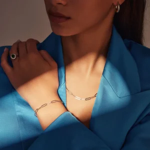 Sorprendimi 925 Sterling Silber Halskette und Armband Geschenkset