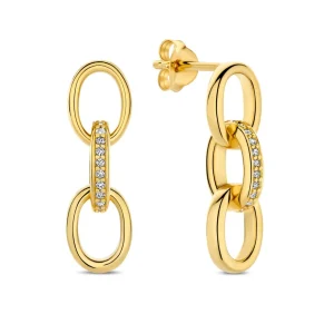 Sorprendimi 925 Sterling Silber vergoldet Ohrringe Set