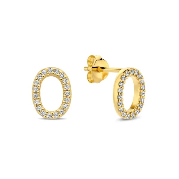 Sorprendimi 925 Sterling Silber vergoldet Ohrringe Set