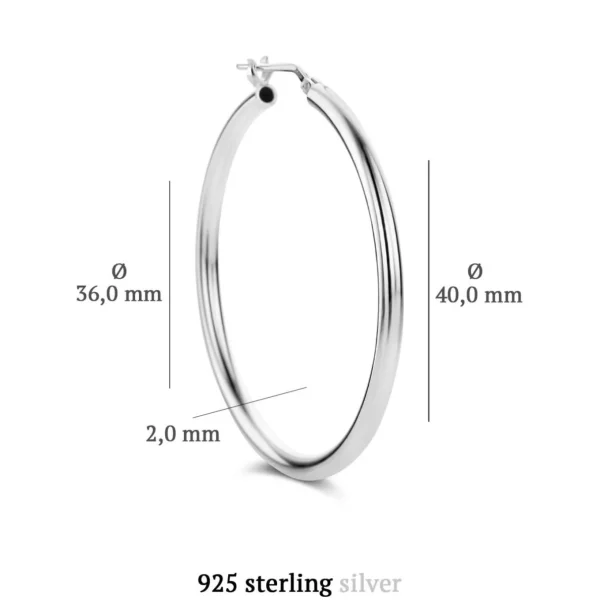 Sorprendimi 925 Sterling Silber Ohrringe mit farbigen Zirkonia Steinen besetzt