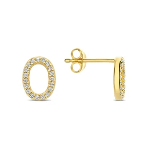 Sorprendimi 925 Sterling Silber vergoldet Ohrringe Set