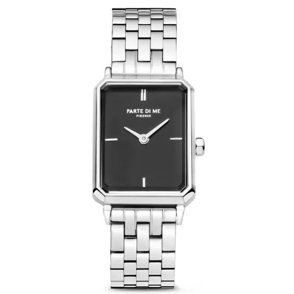 Sorprendimi silberfarbene Uhr und Armband aus 925er Sterlingsilber