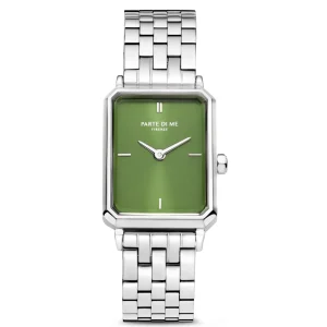 Sorprendimi silberfarbene Uhr und Armband aus 925er Sterlingsilber